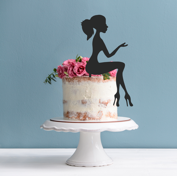 Zyozique® Little Lady Cake Topper - Baby Shower - Welcome Baby Girl Cake  Decorations Rose Gold : Amazon.in: Home & Kitchen