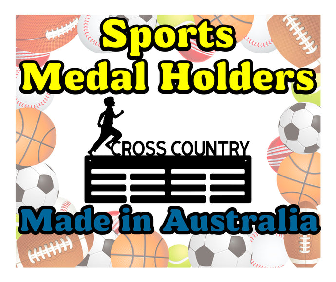 Acrylic Medal Holder - Personalised Medal Holder - Cross Country Medal Holder - CrossCountry1