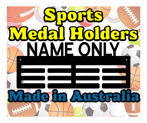 Acrylic Medal Holder - Personalised Medal Holder - Name Medal Holder