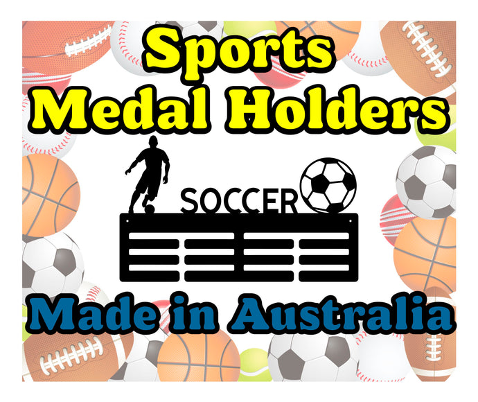 Customized Medal Holder: Showcase Your Victories in Style! Acrylic Medal Holder - Personalised Medal Holder - Soccer Medal Holder - Soccer1