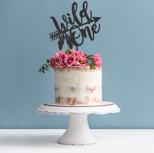 1st Birthday Cake Topper - Wild One Cake Decoration