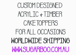 10cm 0 Number Cake Topper #0 ARB - SugarBooCakeToppersNumbersSugarBooBespokeGiftsSugarBooCakeToppers