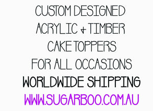 14cm 1 Number Cake Topper #1 CMB - SugarBooCakeToppersNumbersSugarBooBespokeGiftsSugarBooCakeToppers