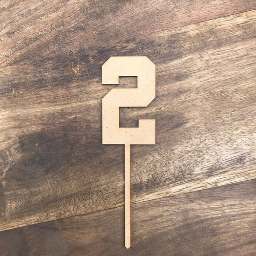 14cm 2 Number Cake Topper #2 ATH - SugarBooCakeToppersNumbersSugarBooBespokeGiftsSugarBooCakeToppers