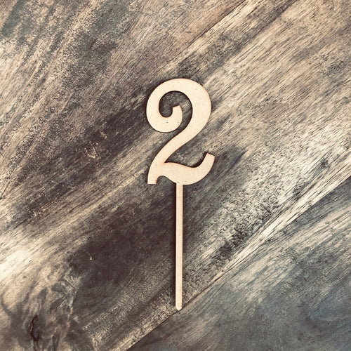 6cm 2 Number Cake Topper #2 FS - SugarBooCakeToppersNumbersSugarBooBespokeGiftsSugarBooCakeToppers