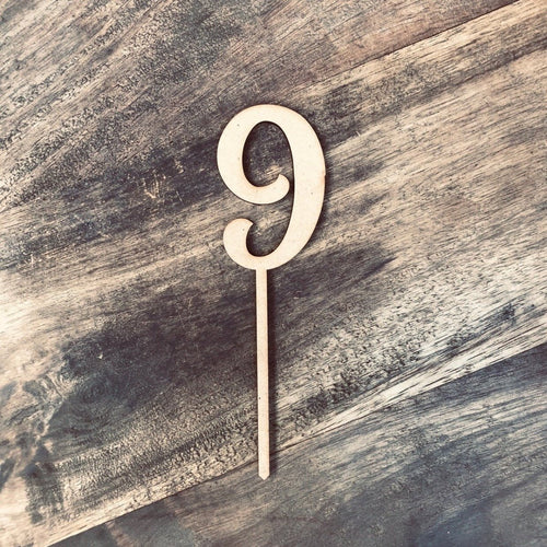 6cm 9 Number Cake Topper #9 AND - SugarBooCakeToppersNumbersSugarBooBespokeGiftsSugarBooCakeToppers