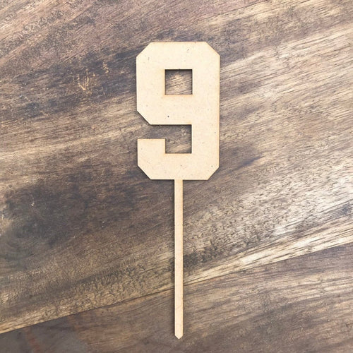 8cm 9 Number Cake Topper #9 ATH - SugarBooCakeToppersNumbersSugarBooBespokeGiftsSugarBooCakeToppers