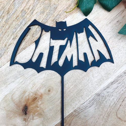 Batman Cake Topper Birthday Cake Topper - SugarBooCakeToppersBirthdaySugarBooBespokeGiftsSugarBooCakeToppers