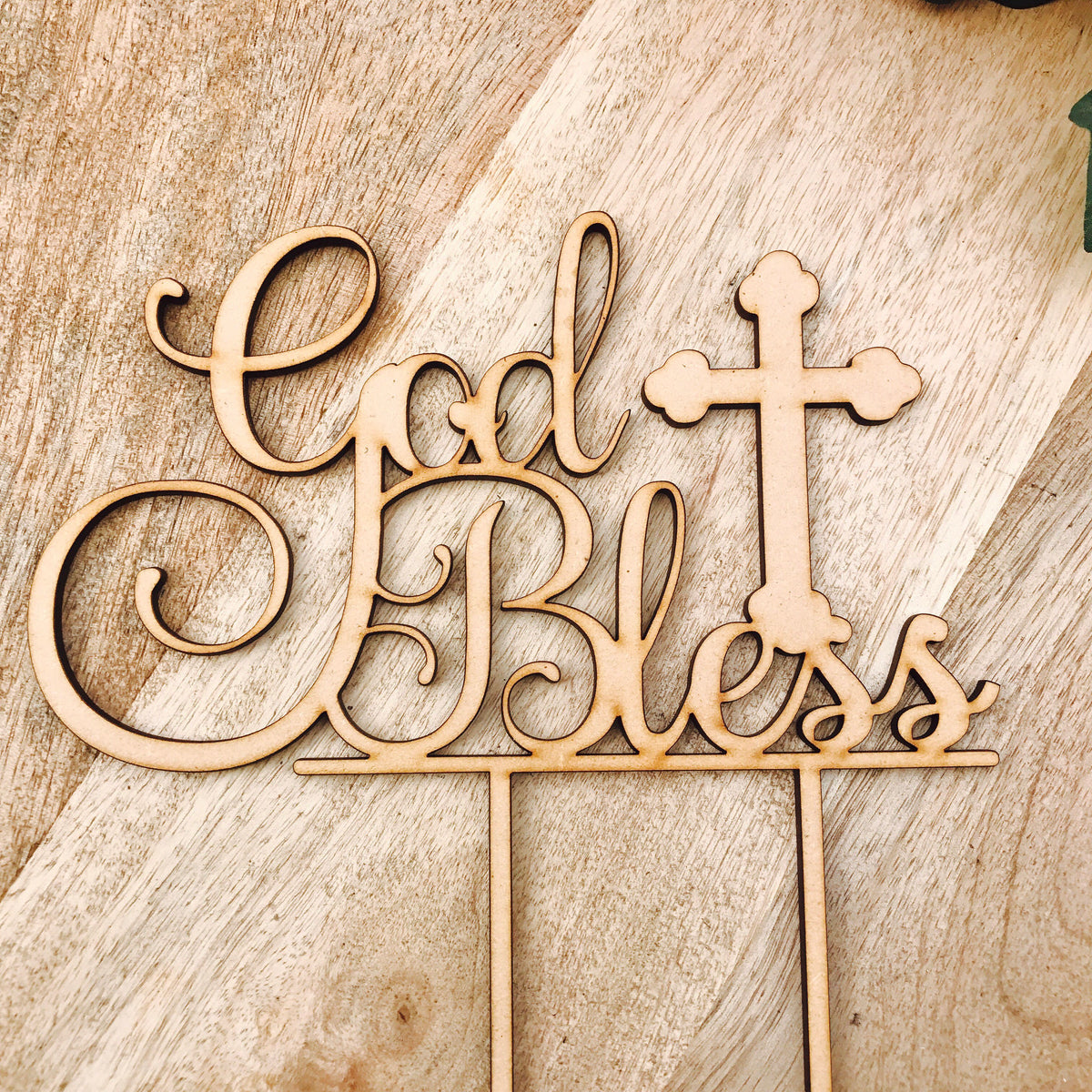 Download SVG File Cutting File God Bless Cake Topper Cake Topper Cake ...